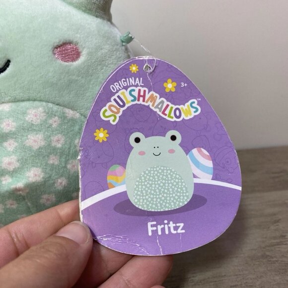 Squishmallow Fritz Frog Plushie 5.5” 2024 Easter Plush Toy - Picture 2 of 5